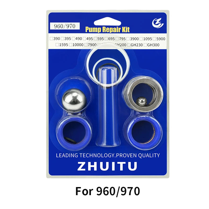 Kit de reparo de bomba de pulverizadores mal ventilados 244194 / 248212 / 287835 / 248213 / 246341   Haste do êmbolo da bomba do filtro da junta de vedação 395 695 960 833 1095