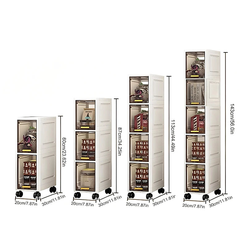 maverawhite amingoldable armário de armazenamento organizador do banheiro fino armário organizador rack despensa armário armazenamento