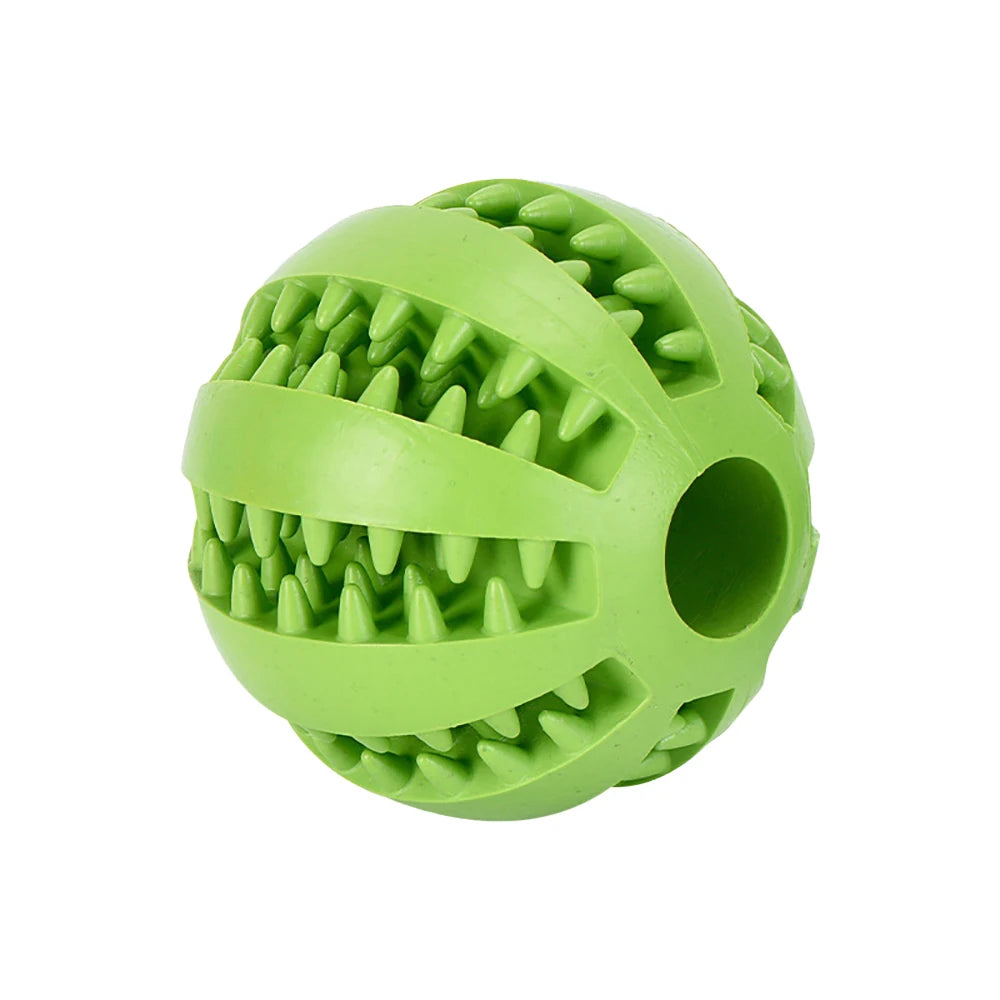 Bola de borracha interativa para pet, Mastigar brinquedo para cães pequenos, Limpeza dos dentes, Acessórios para cachorros