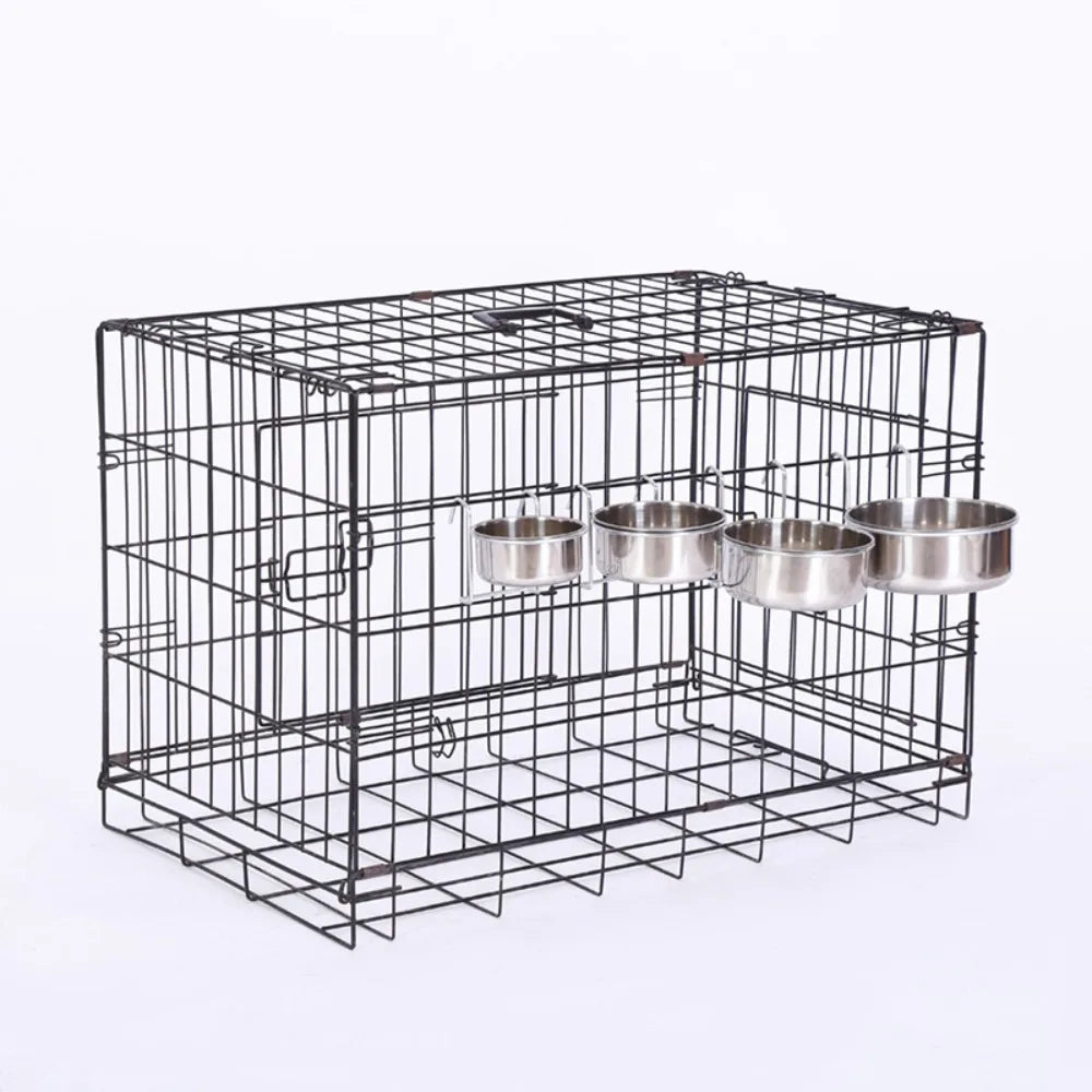 Comedouro Portátil Suspenso para Cães e Gatos, Tigela de Viagem para Ração e Água, Utensílio de Alimentação para Animais de Estimação