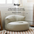 Lazy Sofas Living Room Single Sofa Modern Design Sofa for 1 Person Can Lie Down Beanbag Tatami Thickened Leather Home Furniture