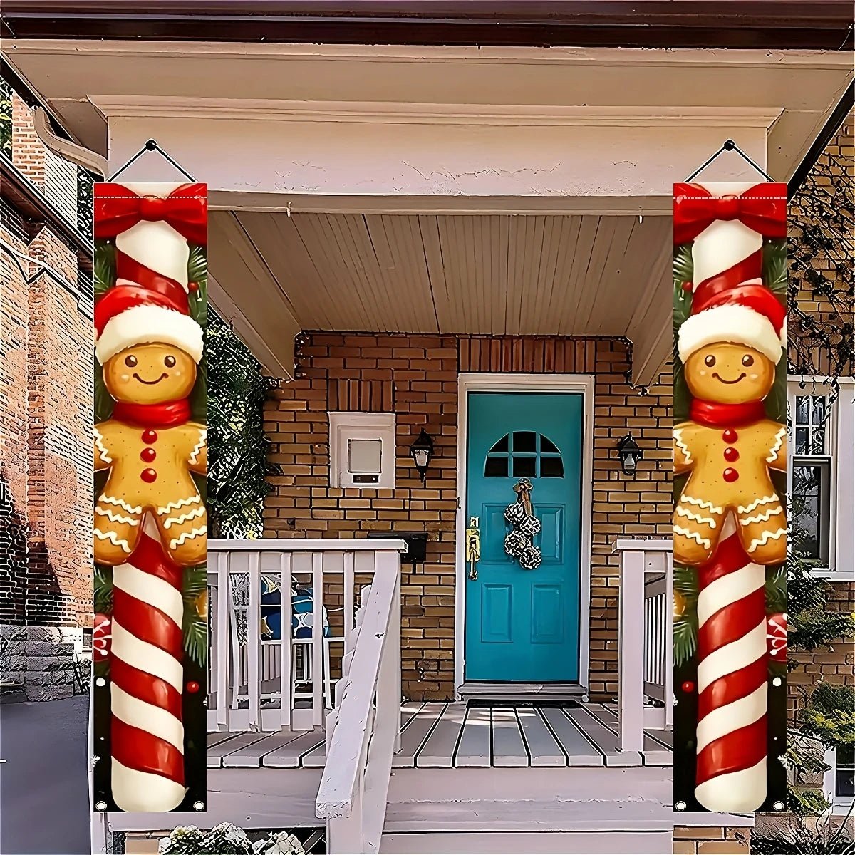 Natal pendurado porta banner feliz natal decoração para casa 2025 natal porta decoração navidad notal noel ornamento ano novo 2026