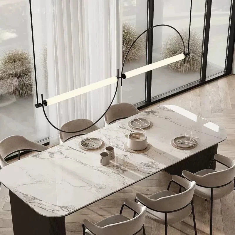 Sala de estar minimalista luz pingente moderno designer arte lâmpada led quarto estudo sala jantar balcão barra minimalista luz interior