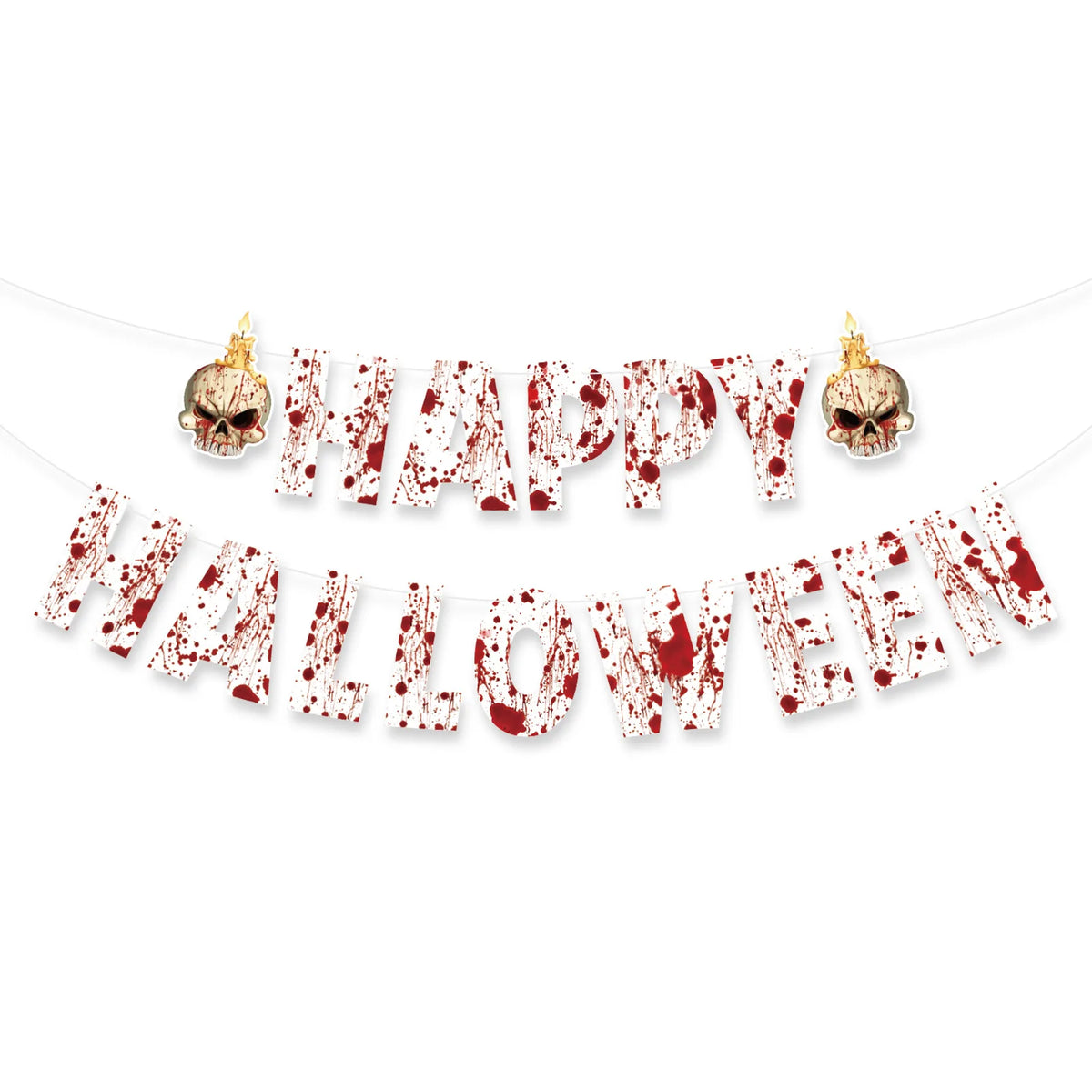 Decorações de Teto para o Halloween: Esqueletos, Múmias, Impressões de Mãos Ensanguentadas, Guirlandas de Morcegos. Decoração de Halloween para Crianças