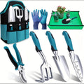 Conjunto de 7 Peças de Ferramentas de Jardinagem em Metal Durável com Aço Inoxidável Resistente à Ferrugem e Liga de Alumínio, Adequado para Cuidados com a Jardinagem