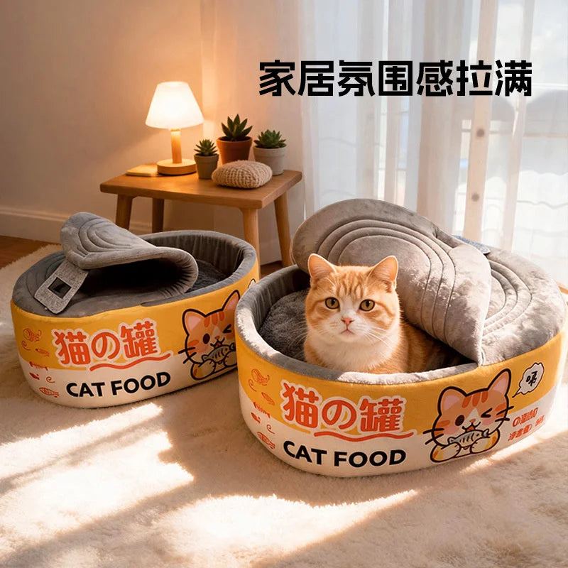 Cama para Gatos em Pelúcia, Ninho de Dormir para Animais de Estimação, Almofada Macia e Quente, Sofá-Caverna, Tapete para Gatos, Gatinhos e Cães Pequenos, Uso Interno