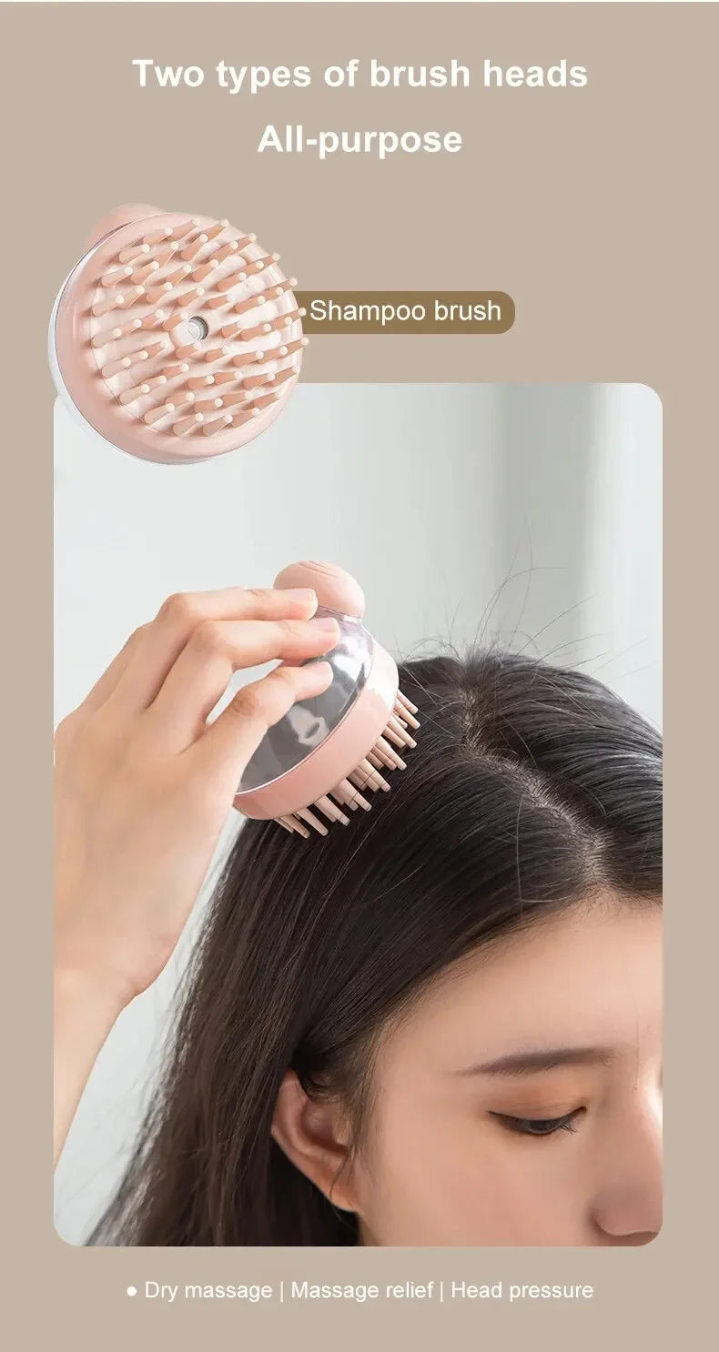 Escova de banho para animais de estimação, silicone macio com dispensador de shampoo, massagem suave para aliciamento e limpeza de pele e cabelo