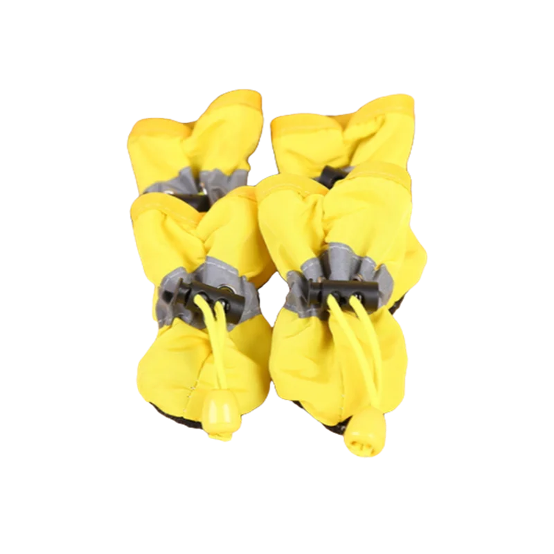 Conjunto de 4 Sapatos Impermeáveis para Cães, Botas de Chuva Antiderrapantes com Sola Macia, Sapatos para Gatos, Botas para Filhotes, Acessório para Patas Kasa & Pet