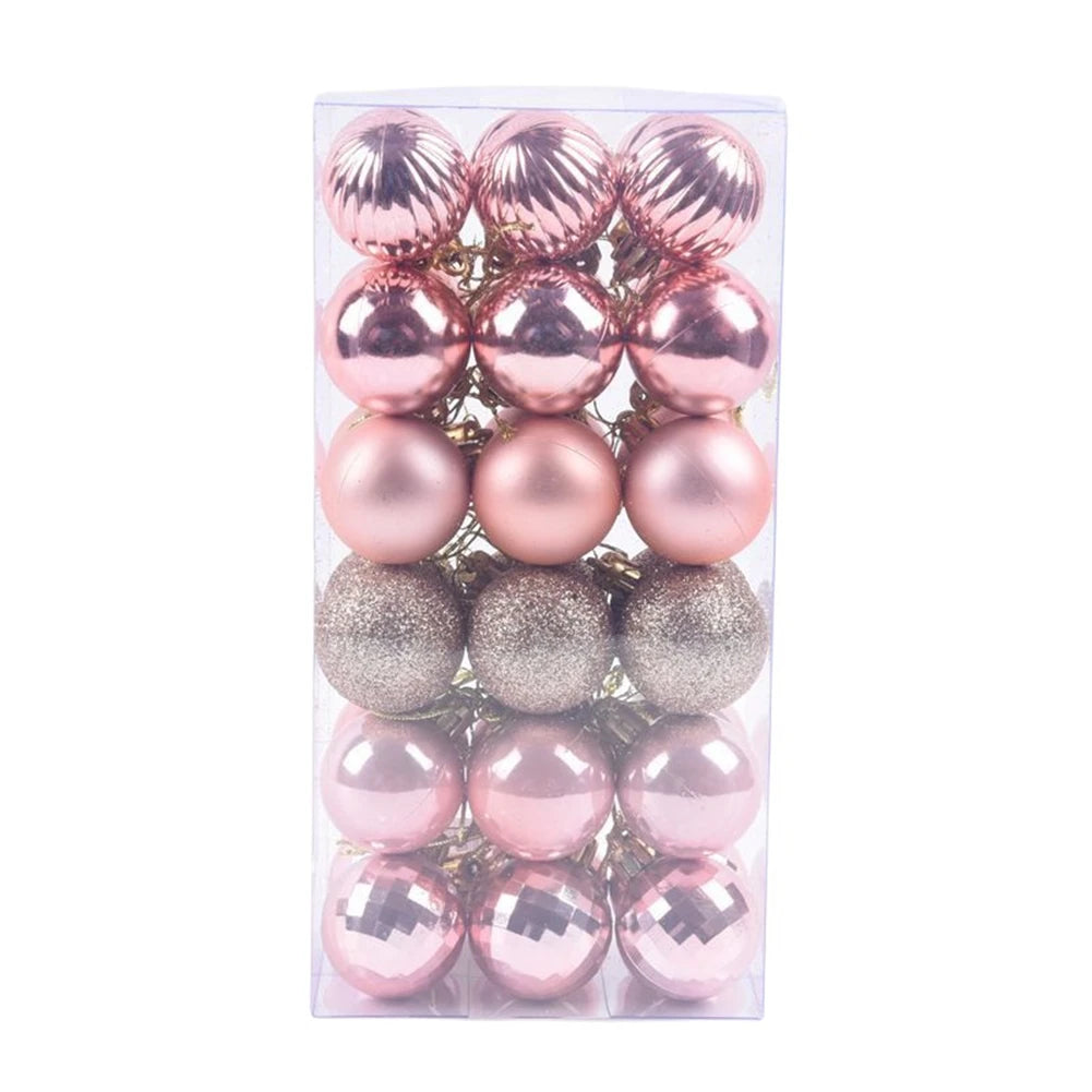 Christmas Tree Ornaments Set, ornamento inquebrável, nova decoração, roxo