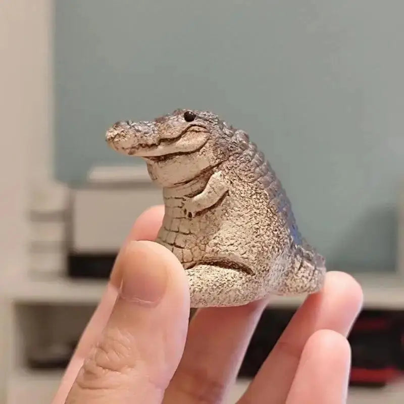 1 Peça de Ornamento de Chá Boutique, Pequenos Animais Engraçados Feitos à Mão, para Cerimônia do Chá, Decoração Financeira, Brinquedo, Presente, Decoração de Mesa para Casa