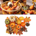 Decoração de Outono para Casa, Decoração Reutilizável para Feriados, Folhas de Outono, Acentos Decorativos para Ação de Graças e Halloween