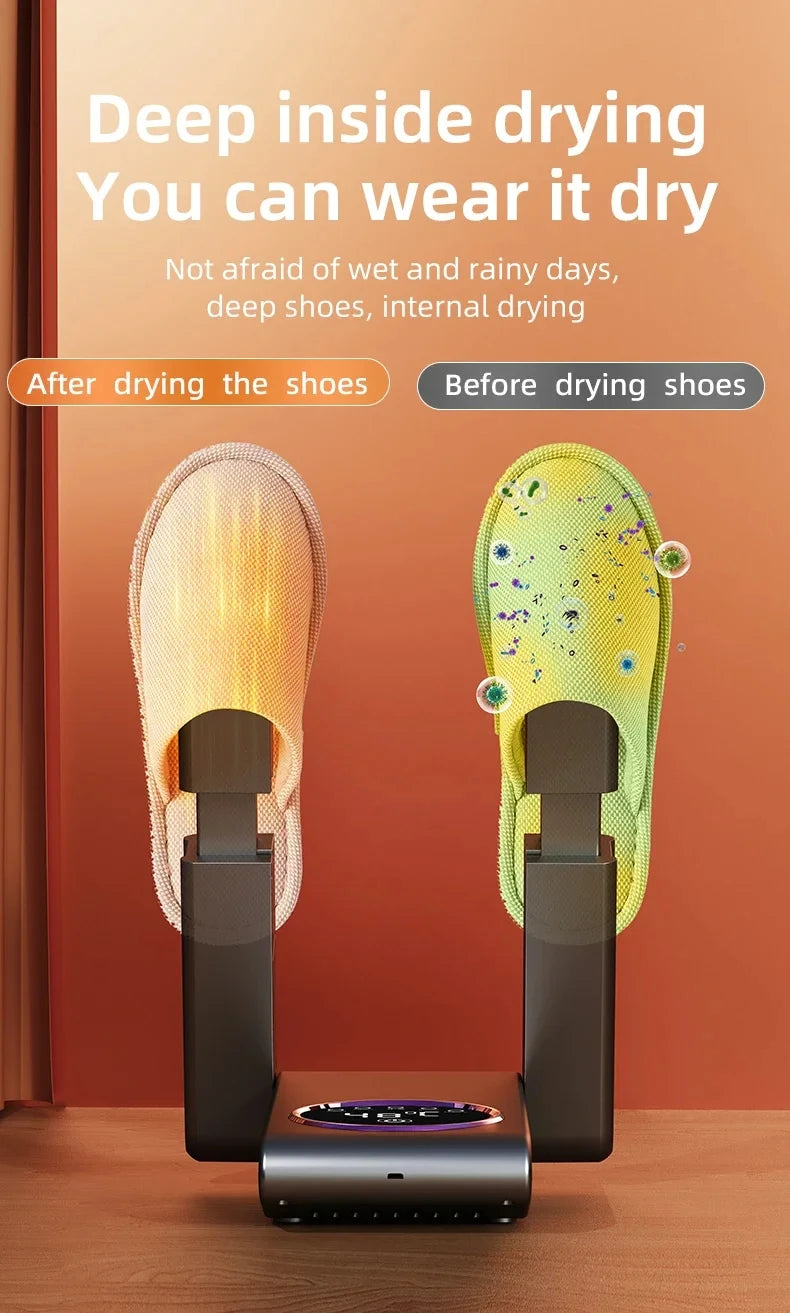 HOMEFISH Secador de sapatos elétrico estilo coreano 220V - Aquecedor de calçados para desodorização e esterilização de aparelhos para uso doméstico
