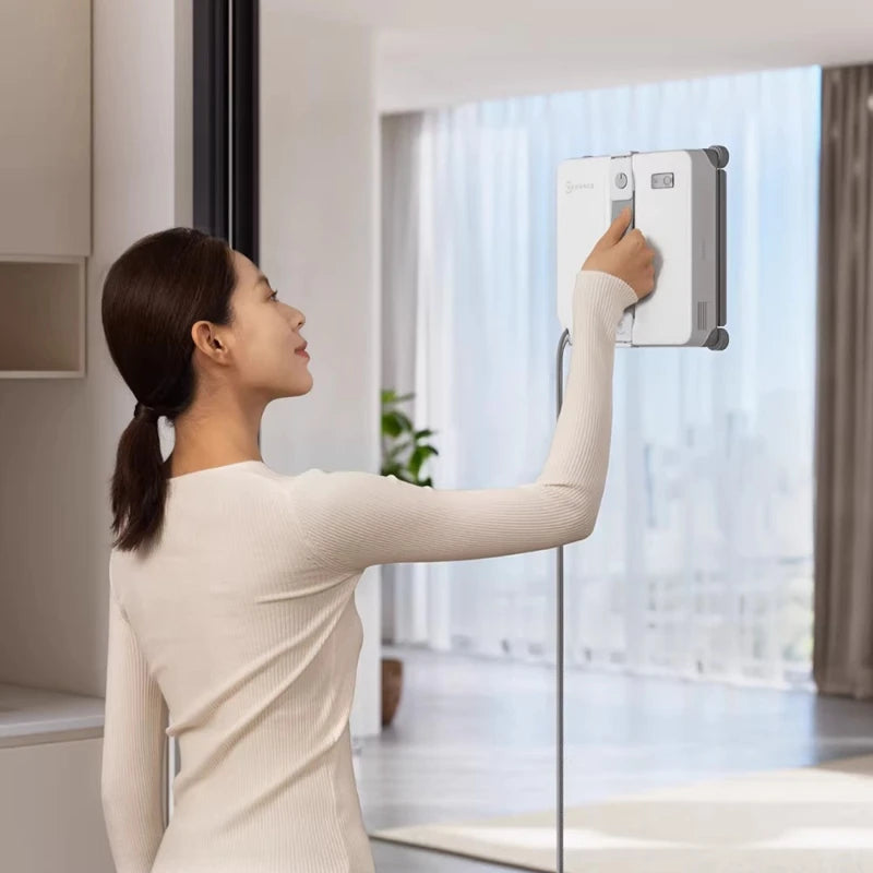 Robô Inteligente ECOVACS para Limpeza de Janelas WINBOT MINI2 Robô de Limpeza de Vidros 8000Pa Aspirador de Vidros 100-240V