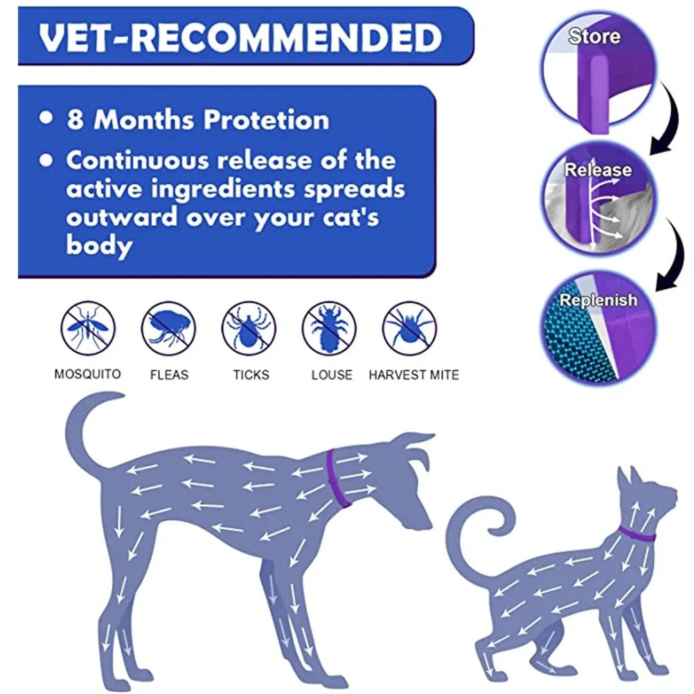 Coleira calmante para animais de estimação, para gatos, cães, ajustável, ansiedade, feromônio, reduzindo coleira para animais de estimação, duradoura, natural, calma, relaxar, calmante