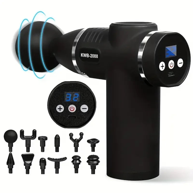 Mini Massage Gun Fascia Muscle Relaxation Vibrating Percussion Massager Fitness Equipment Neck Massage Gun