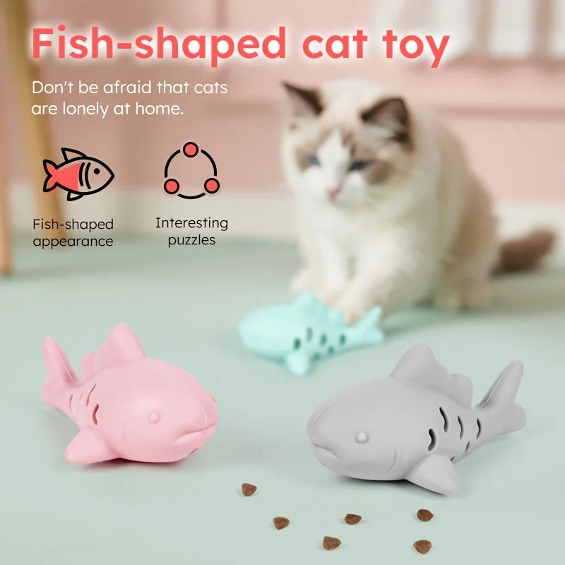 Brinquedo interativo para cães e gatos, design durável e resistente à mordida, esconder alimentos e moagem de dentes, entretenimento para animais de estimação pequenos, 1 peça