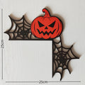 Halloween nova moldura de porta de madeira decoração porta canto casa aranha morcego fantasma decoração estilo gótico ornamento de halloween