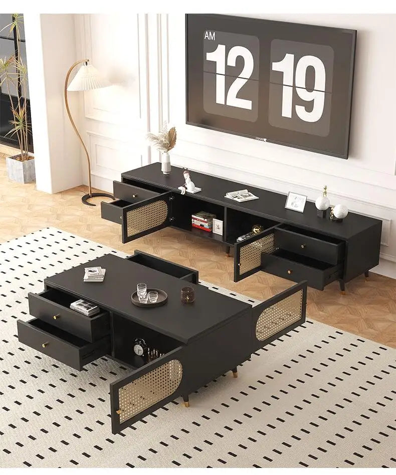 Design italiano suporte de tv com gavetas beleza única sala de estar suporte de tv minimalista premium meuble de rangement móveis para casa