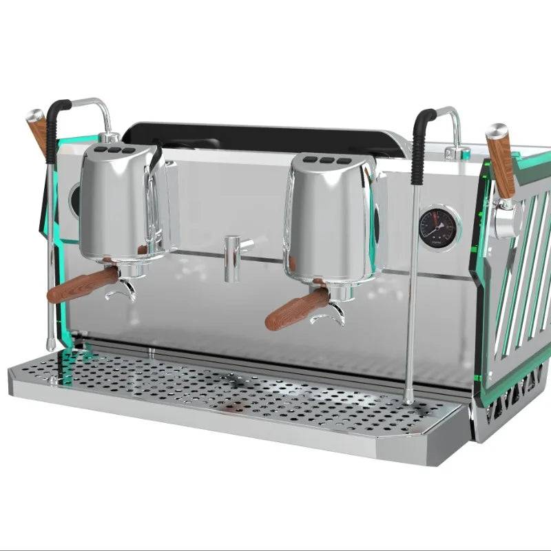Cafeteira comercial de aço inoxidável com concentração totalmente automática