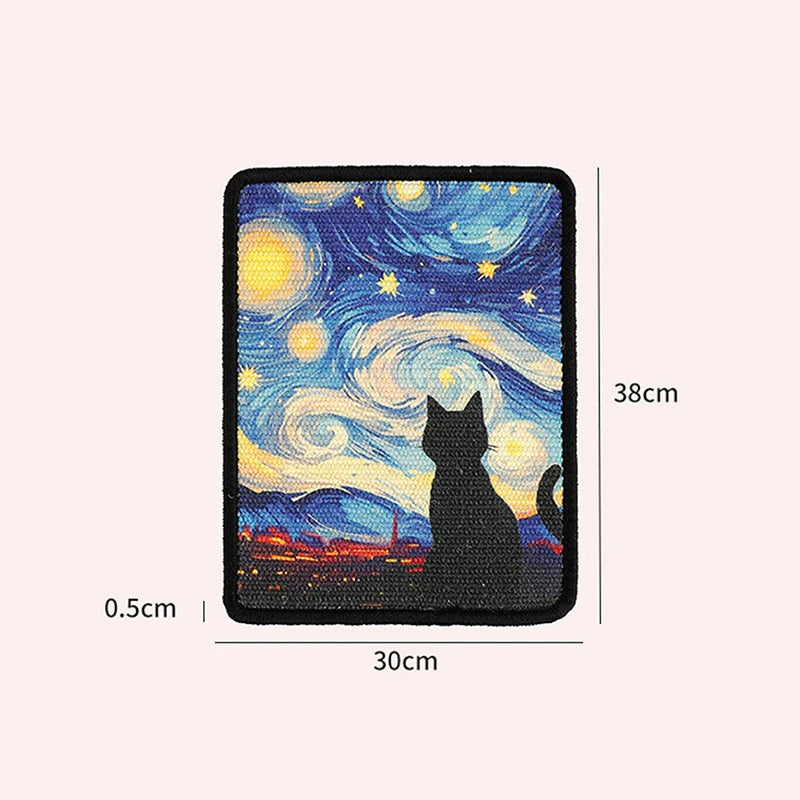 【xxx】Arranhador de Parede Durável para Gatos com Bordas Costuradas e Tecido Macio para Brincadeiras Internas – Design que Economiza Espaço para Gatos