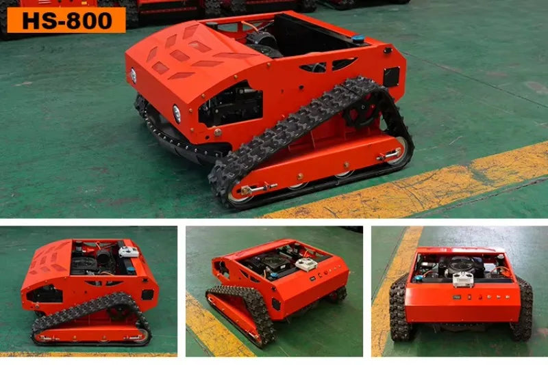 Cortador de Grama Elétrico Robótico de Esteira para Uso Doméstico, Personalizado, com Lâminas de 800mm, 1000mm, 1200mm, para Cortar Grama