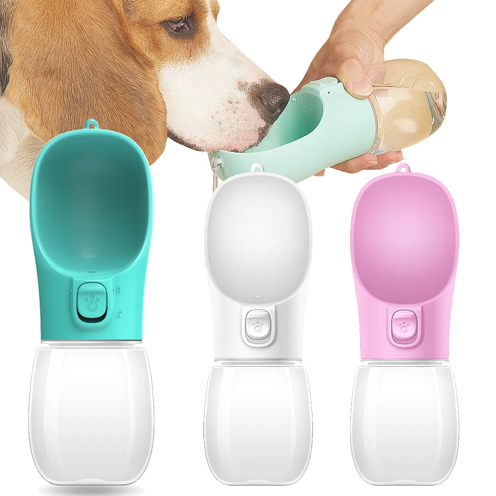 Garrafa de água portátil para cães pequenos e grandes gatos ao ar livre à prova de vazamento andando tigelas chihuahua buldogue francês suprimentos