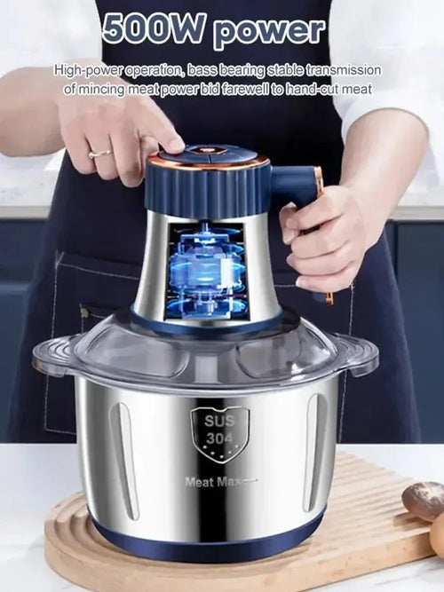 Moedores de Carne Elétricos Multifuncionais, Processador De Alimentos Para Bebês, Triturador De Alimentos, Fatiador De Vegetais, Baby Chopper, Aço Inoxidável 304, 5L, 110V US
