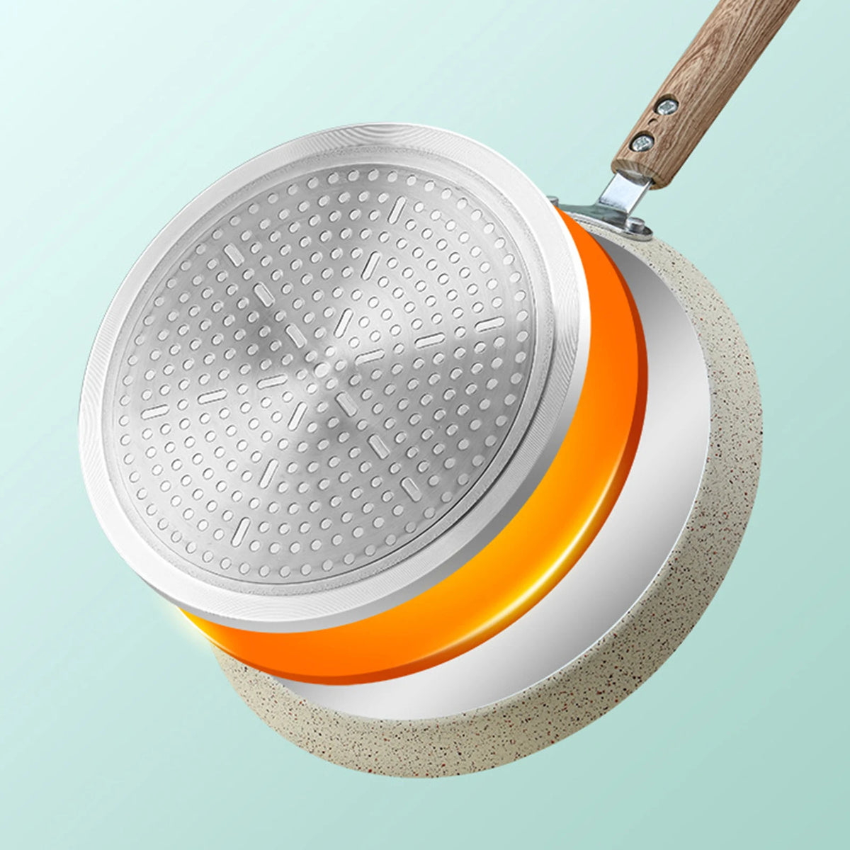 10in engrossado omelete pan pizza frigideira pote de bife cozinhar para fogão a gás de indução panelas de cozinha antiaderente panelas de panqueca Kasa & Pet Store