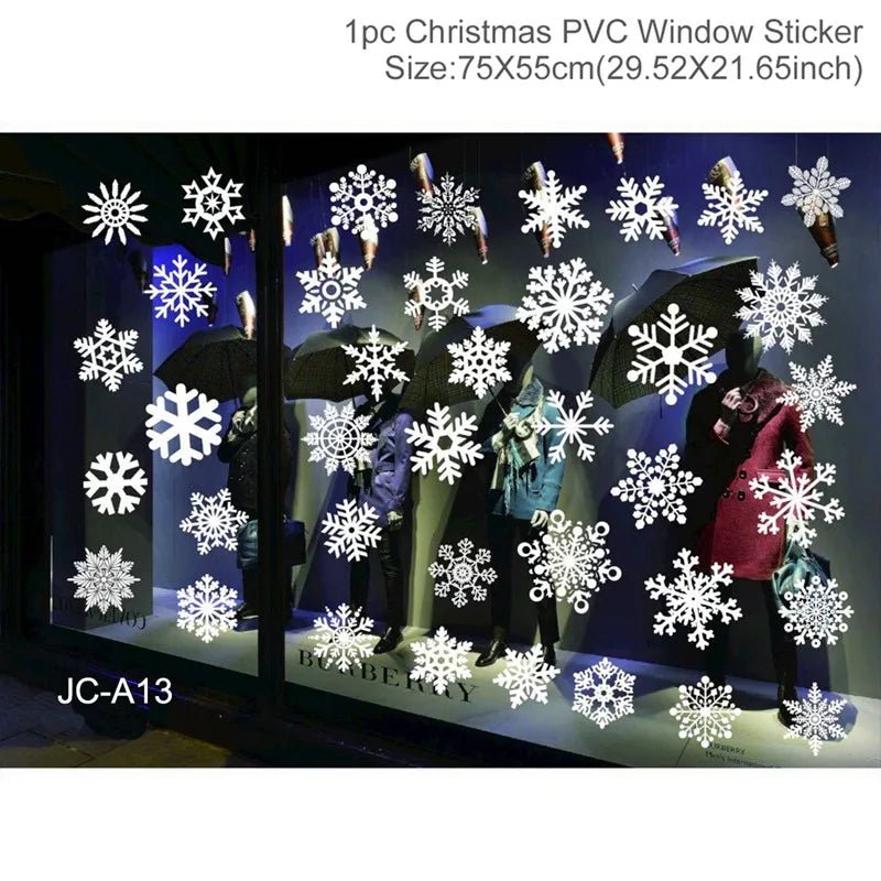 Adesivo de janela de natal, decorações de feliz natal para casa 2024, ornamento de natal, presentes de natal, ano novo 2025