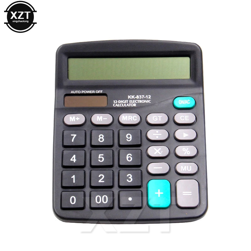 Calculadora científica de 12 dígitos, bateria solar aa, energia dupla, calculadoras de uso geral, programador
