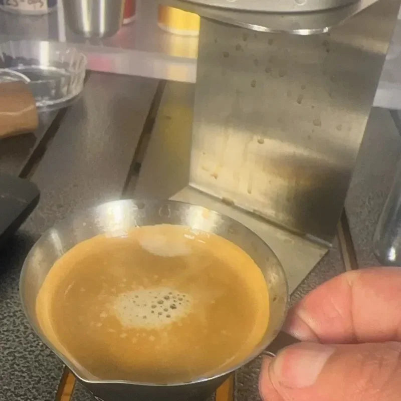 Máquina de café expresso pneumática portátil, extrator de café manual de alta pressão com dois manómetros, utensílio para preparar café em casa.