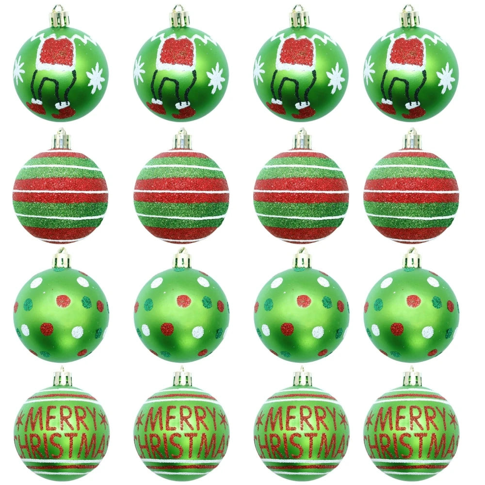 12 pçs 6cm conjunto de bola de natal para o natal ano novo casamento primavera festival carnaval festa cena pano decoração da árvore de natal