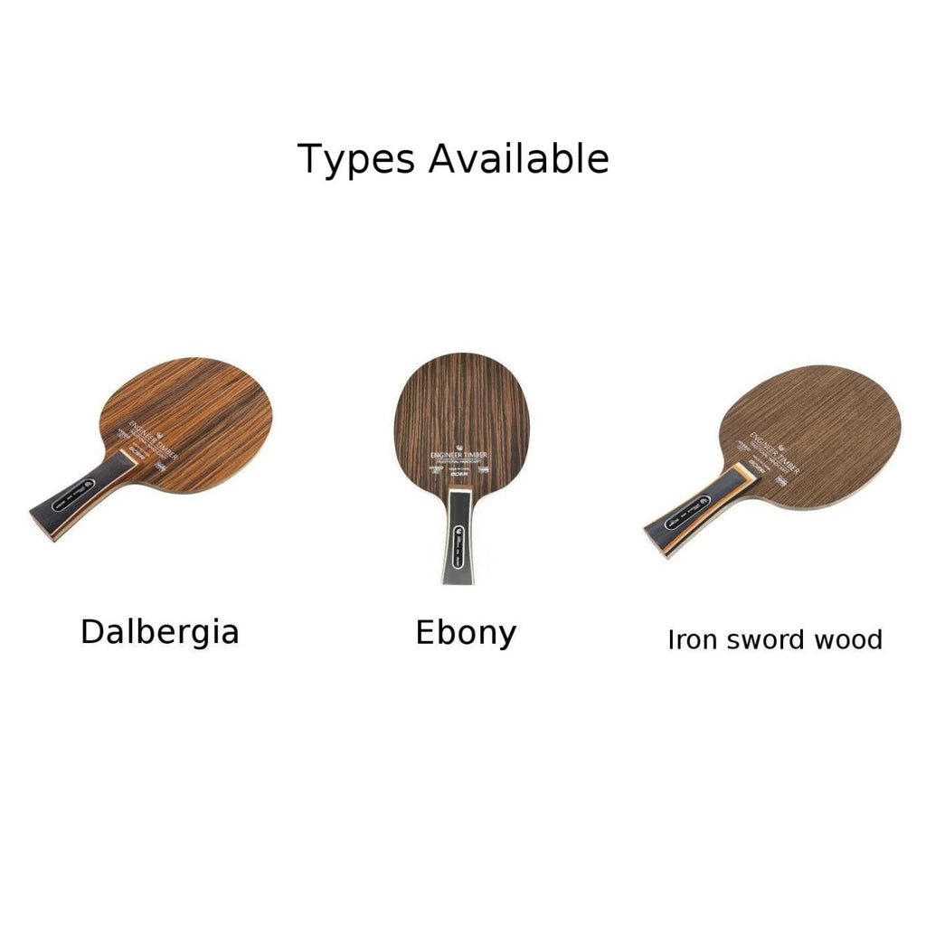 1PC Table Tennis Blade Ebony Dalbergia Ping Pong Racket Base 5-Ply 6.2mm Table Tennis Paddle Board Bat Racquet Long Handle