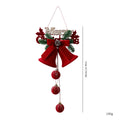 Enfeites de Natal em Veludo Vermelho, Bolas Flocadas, Sinos, Pingentes, Laços, Decoração para Casa, Presentes para Festa de Natal e Ano Novo
