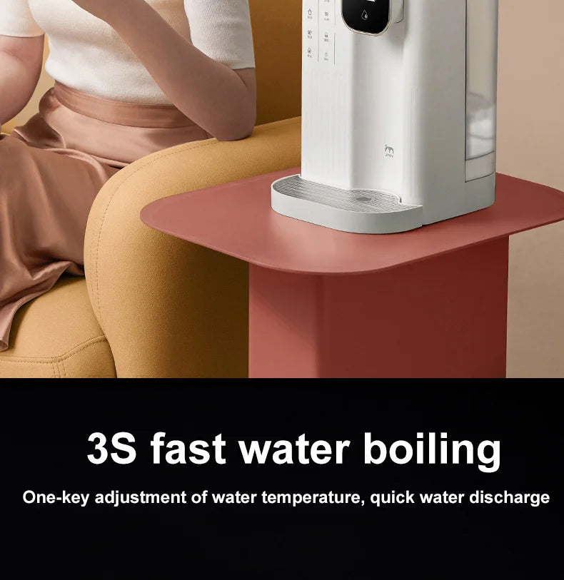 Jmeye dispensador de água de calor instantâneo portátil casa escritório chá fabricante dois métodos enchimento água aquecedor desktop purificador água