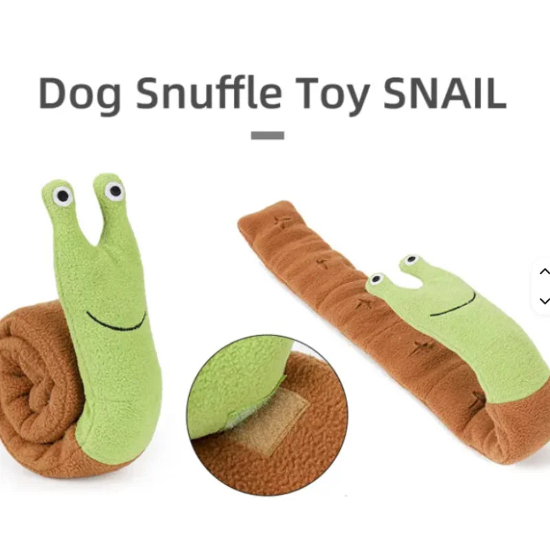 Brinquedos para animais de estimação em forma de caracol para cães e gatos, quebra-cabeças de treinamento para ocultar odores, tapetes divertidos para cheirar, jogo interativo para gatos e cães