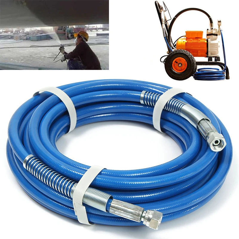 Tubo de limpeza de alta pressão, 7.5/10/13/15m, 5000psi, pulverizador mal ventilado, mangueira de pintura com bico, pistola de pulverização, ferramenta de mangueira de limpeza de água