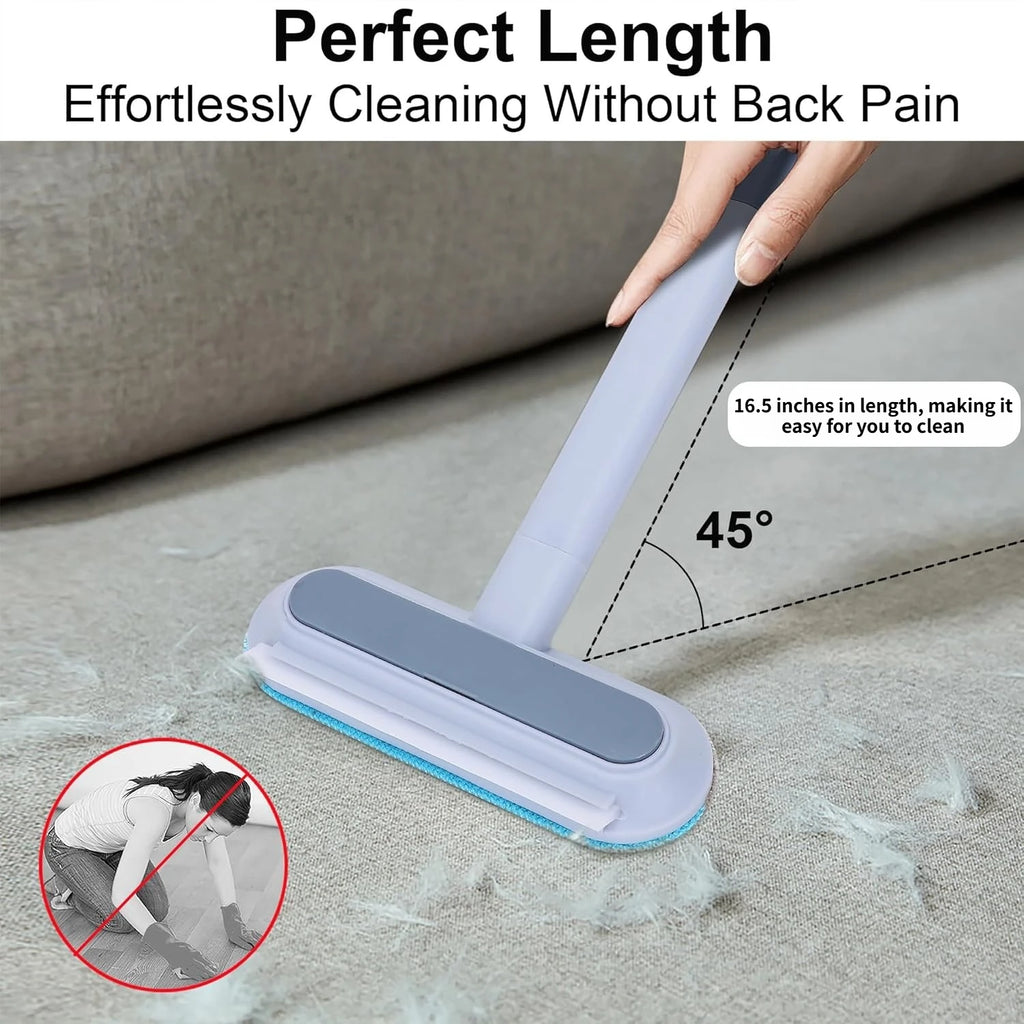 Removedor de Pelos de Animais, Ferramenta Reutilizável Quatro em Um para Remoção de Pelos de Cães e Gatos - Adequado para Sofás, Carpetes e Assentos de Carro