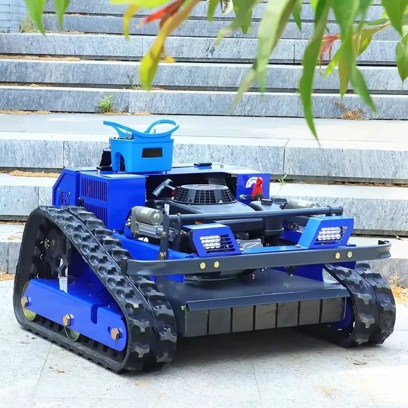 Cortador de grama com controle remoto personalizado, cortador de grama sem fio autopropelido de 4 tempos com motor elétrico, adequado para gramados de jardim