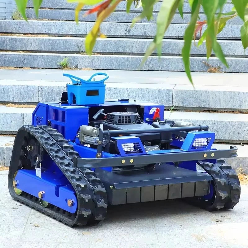 Cortador de grama com controle remoto personalizado, cortador de grama sem fio autopropelido de 4 tempos com motor elétrico, adequado para gramados de jardim