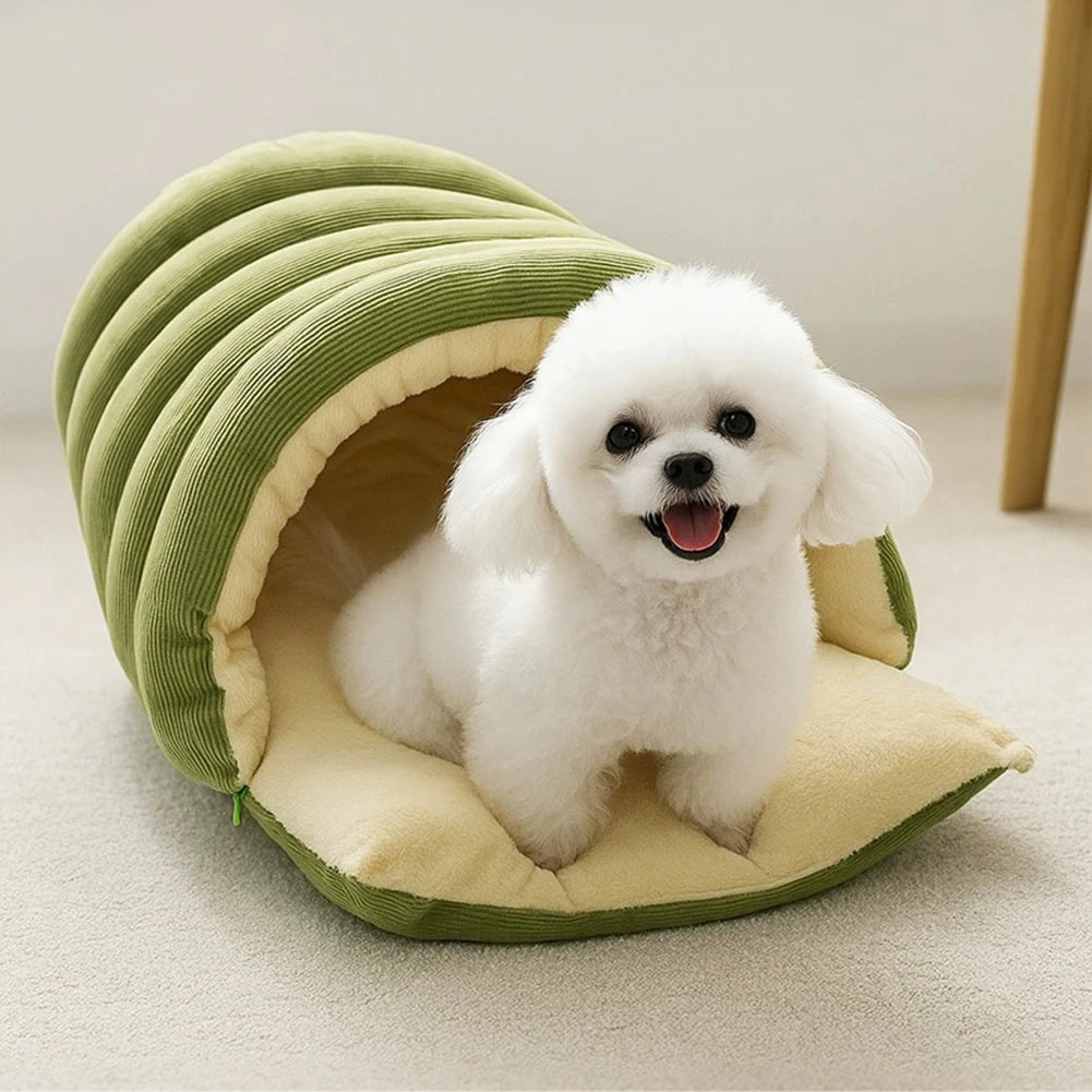 Cama removível para animais de estimação, cama para cães de estimação, lã espessante de pelúcia, camas macias quentes para filhotes, gatos, tenda, esteiras de dormir para animais de estimação pequenos e médios