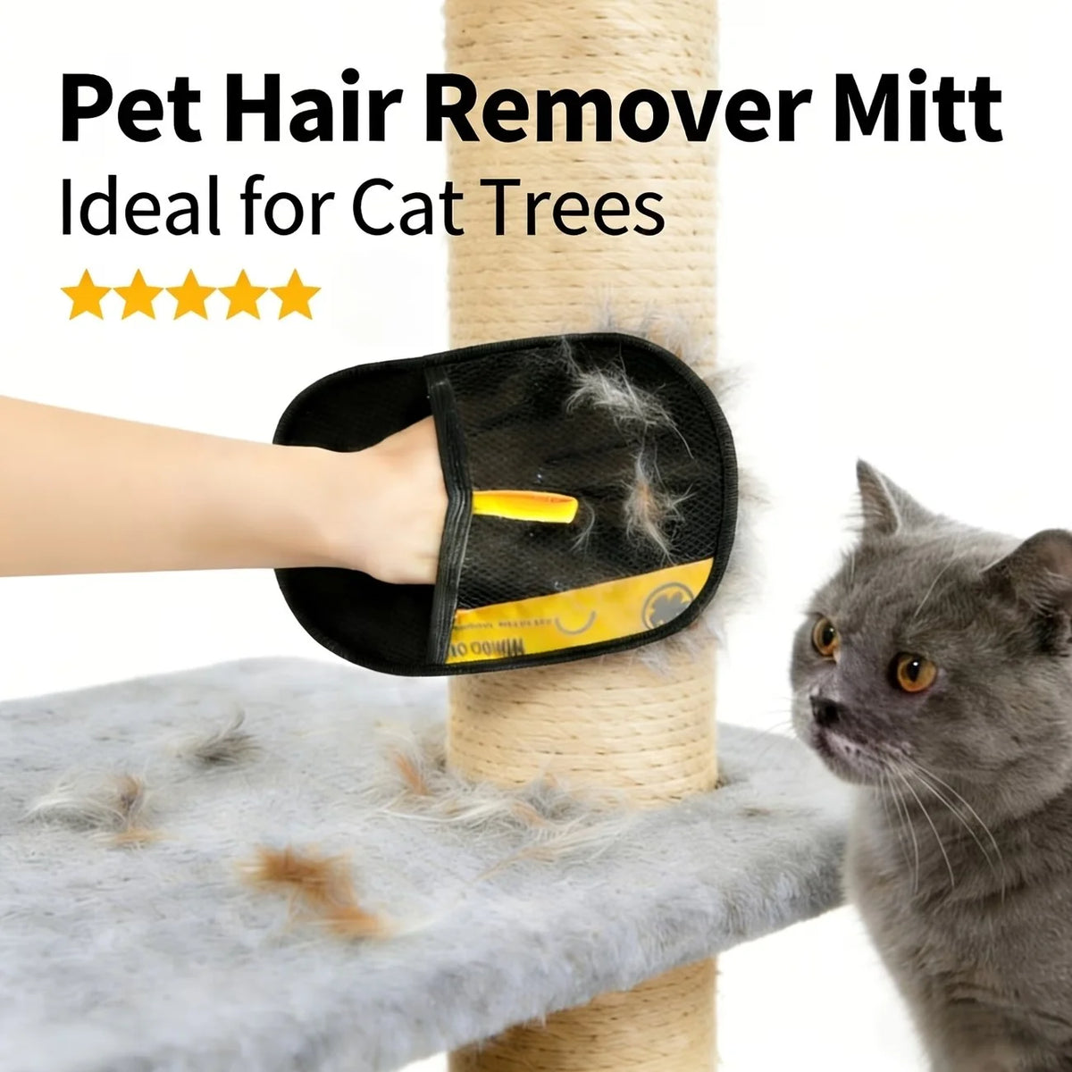 Luvas para Remoção de Pelos de Animais, Ideais para Limpar Áreas de Difícil Acesso em Roupas, Sofás, Cobertores e Camas de Gatos e Cães