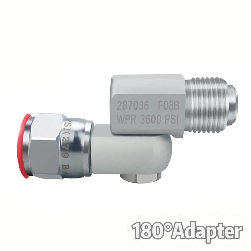 1 peça pistola de pintura mal ventilada adaptador universal de rotação de 180 graus, compatível com 287036   Rosca de 7/8 de polegada, direção de giro fácil
