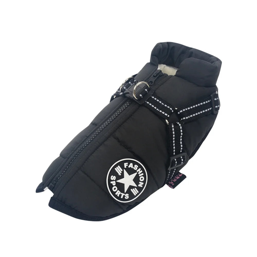 Colete Impermeável para Cães com Arnês Refletivo, Roupas de Inverno para Cães Pequenos e Médios, Shiba Inu, Doberman, Jaquetas para Atividades ao Ar Livre