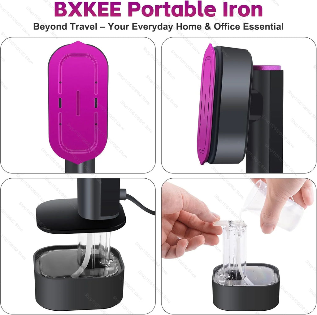 Ferro a Vapor Portátil Profissional de Mão 1200W para Uso Doméstico, Vaporizador de Roupas para Superfícies de Vestuário