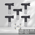 Bicos de Pulverização Airless 109/213/315/417/521 com Vedações, Bicos Reversíveis de Aço de Tungstênio para Pulverizador de Tinta para Pintura de Parede