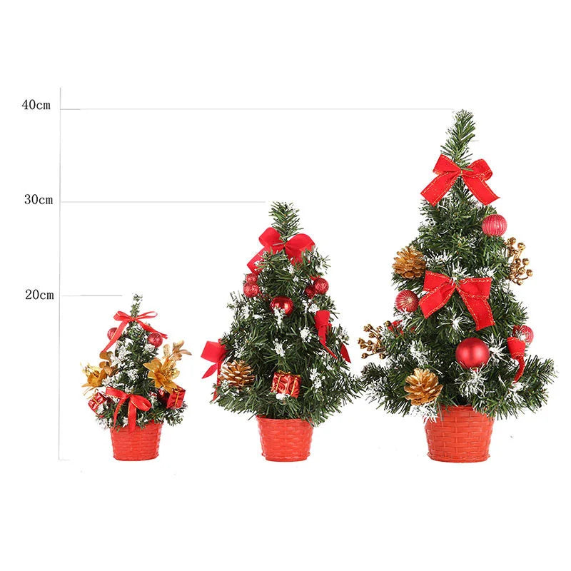 Decorações de árvore de natal crianças diy artesanato casa quarto festa 20/30/40cm árvore de natal artificial 2023 presente de ano novo