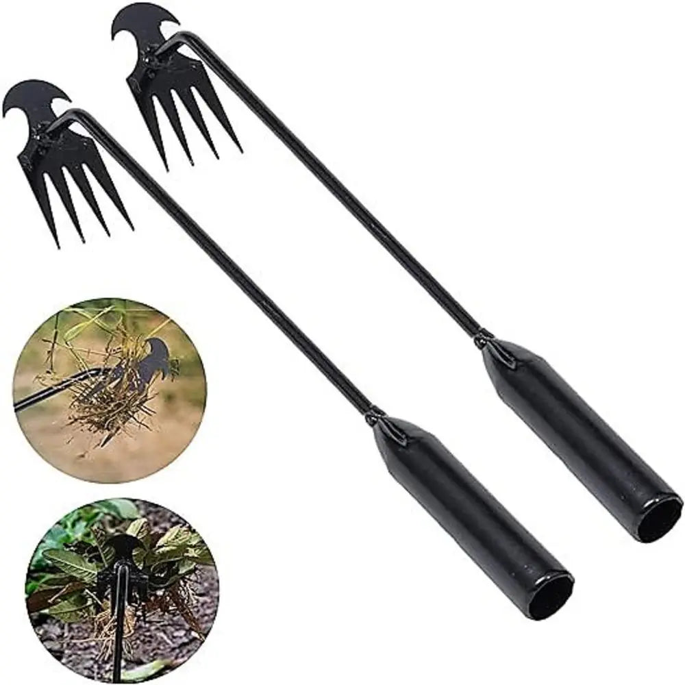 4 dentes-capinador manual multifuncional para jardim-ferramenta de capina de jardim durável e portátil para jardinagem de vegetais e plantas agrícolas