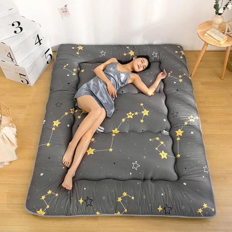 Colchão Tatami Espesso Estilo Japonês, Tapete de Chão Macio, Almofada Dobrável para Descanso em Casa, Acessório para Quarto