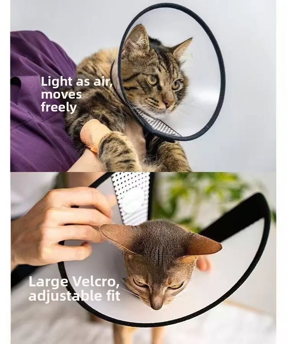 Coleira Protetora Ajustável para Pets, Anti-Mordida, Anti-Arranhões, Cone de Recuperação, Anti-Lambedura, Acessórios para Animais de Estimação